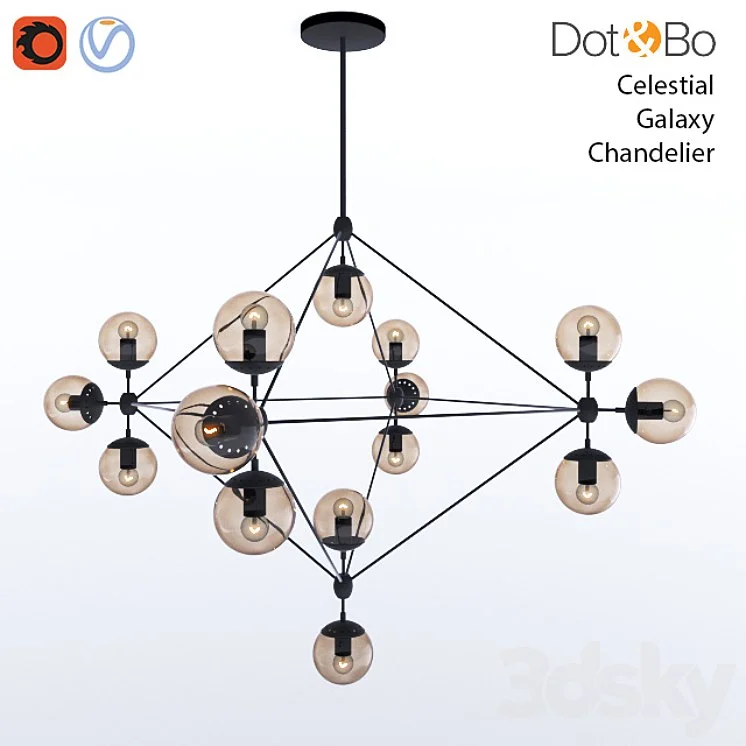 Dot & Bo Celestial Galaxy Chandelier